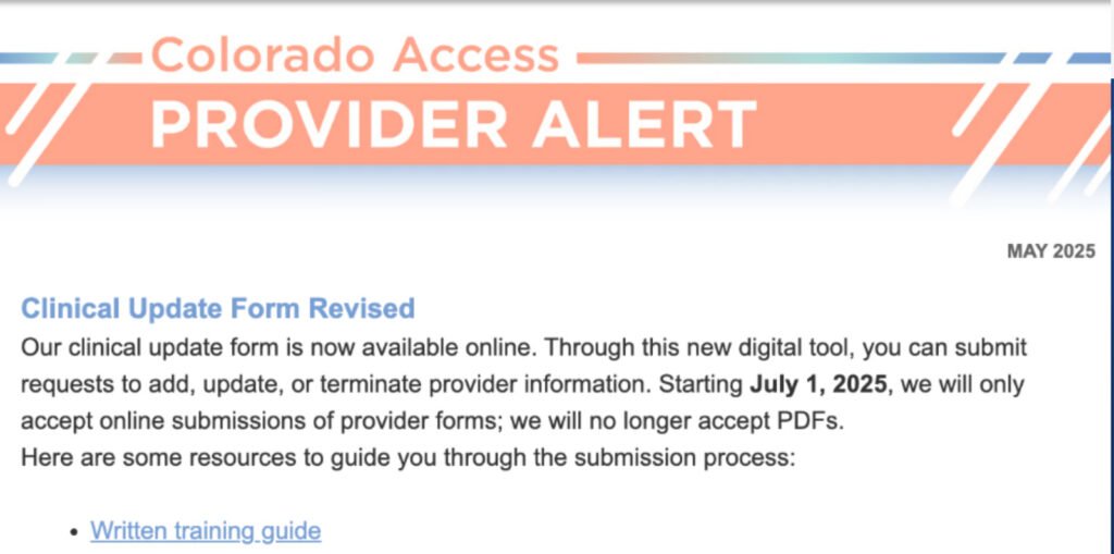 Provider Alert Email